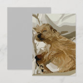 Kleine Daisy de hond Bedankkaart (Voorkant / Achterkant)