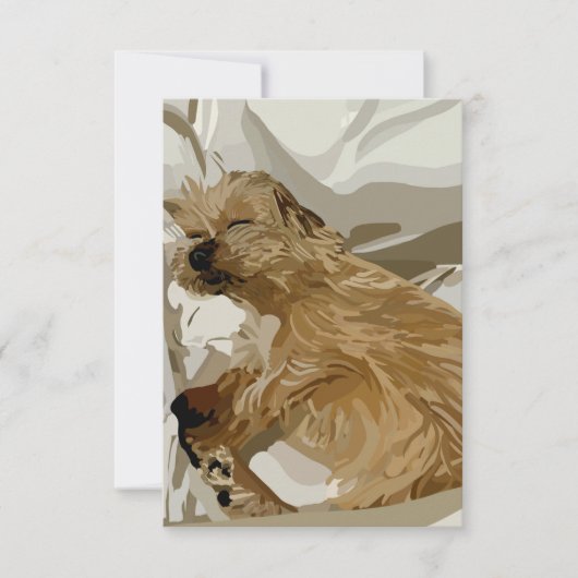 Kleine Daisy de hond Bedankt Card (Voorkant)