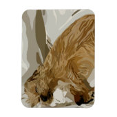 Kleine Daisy hond Magneet (Verticaal)