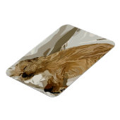 Kleine Daisy hond Magneet (Linkerzijde)