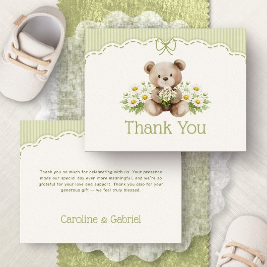Kleine Daisy's Beer Baby Shower Bedankt