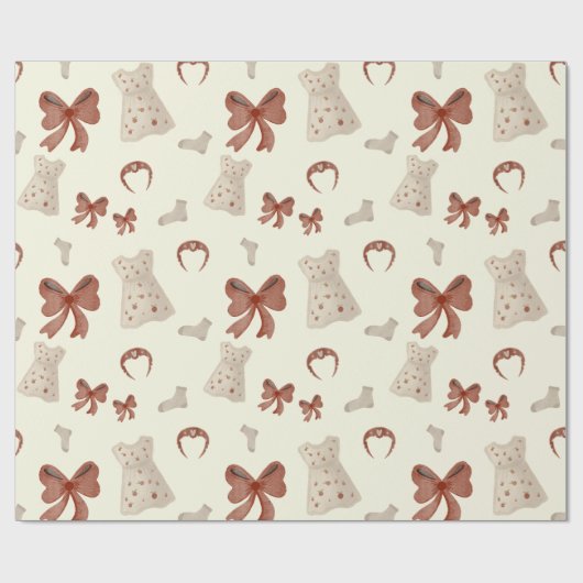 Kleine Dame Cadeaupapier (Vlak)
