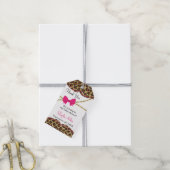 Kleine dame dank je Label, gunst, Cheetah Cadeaulabel (Met Touw)