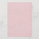Kleine Dame Lieveheersbeestje Gingham Baby Shower Kaart (Achterkant)