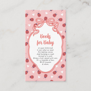 Kleine dame op komst Boeken voor baby Informatiekaartje