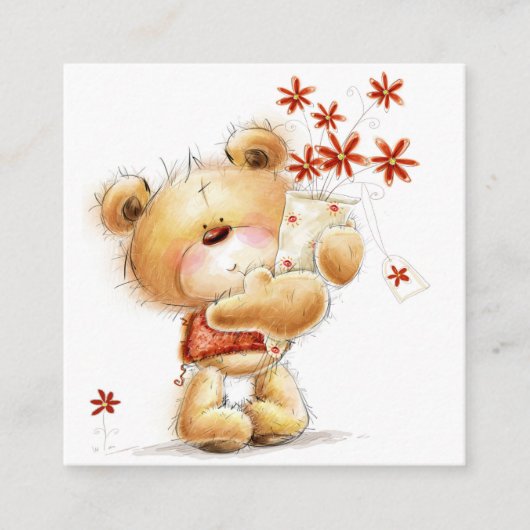 Kleine dank u Visitekaartje Informatiekaartje (Voorkant)