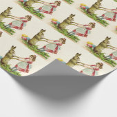  kleine dans met bunny Paaseieren Cadeaupapier (Hoek)