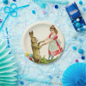  kleine dans met bunny Paaseieren Papieren Bordje (Feest)