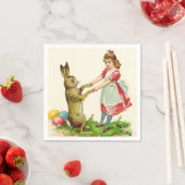  kleine dans met bunny Paaseieren Servet (Insitu)