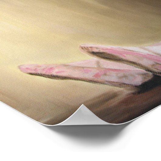 Kleine danser - Afdrukken op Canvas Poster (Hoek)