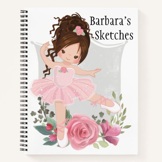 Kleine danseres schets notitieboek (Voorkant)