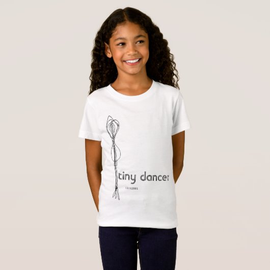 kleine danseres t-shirt (Voorkant volledig)