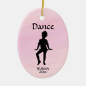 Kleine dansernaam van Cutest / Datum Keramisch Ornament (Voorkant)