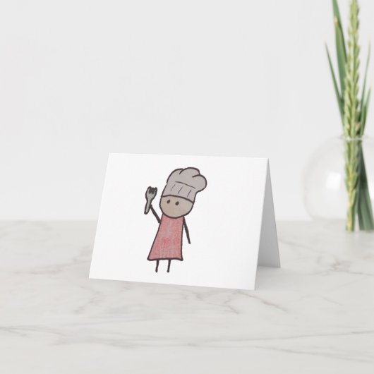 Kleine de kaarten van de chef-koknota (Voorkant)