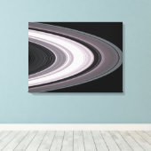 Kleine deeltjes in Saturnus-o-o-oC000005H0005H0000 Canvas Afdruk (Insitu (Houten vloer))