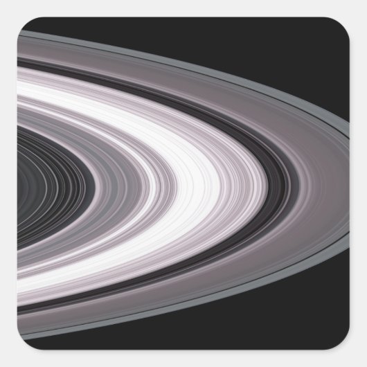 Kleine deeltjes in Saturnus-o-o-oC000005H0005H0000 Vierkante Sticker (Voorkant)
