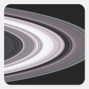 Kleine deeltjes in Saturnus-o-o-oC000005H0005H0000 Vierkante Sticker