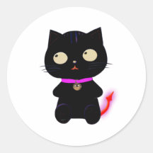KLEINE DEMON CAT STICKER