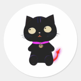KLEINE DEMON CAT STICKER