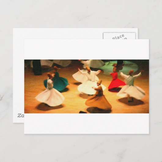 kleine dervisjes briefkaart (Voorkant / Achterkant)