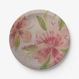 Kleine designer papier Borden in roze Papieren Bordje