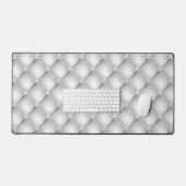 Kleine diamant gestikte zilveren design bureaumat (Keyboard & Muis)