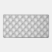Kleine diamant gestikte zilveren design bureaumat (Voorkant)