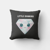 Kleine diamant worp kussen – Cute Sparkle vierkant (Voorkant)
