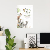 Kleine Dieren Safari Oerwoud Twee Wilde 2e Verjaar Poster (Thuiskantoor)