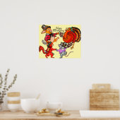 KLEINE DIEREN THANKSGIVING DANS  POSTER (Keuken)