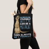 Kleine dierentuin Lover Africa Safari Fans Meerkat Tote Bag (Dichtbij)
