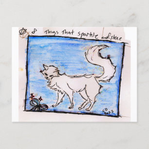 kleine dingen 8. dingen die glinsteren en schijnen feestdagenkaart