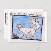 kleine dingen 8. dingen die glinsteren en schijnen feestdagenkaart (Voorkant / Achterkant)