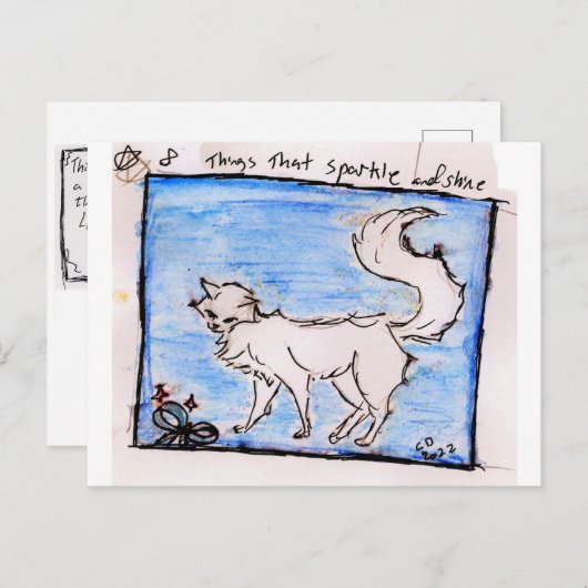 kleine dingen 8. dingen die glinsteren en schijnen feestdagenkaart (Voorkant / Achterkant)