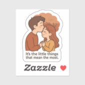 Kleine dingen betekenen het meest sticker (Vel)