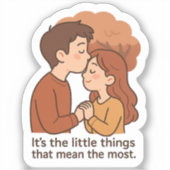 Kleine dingen betekenen het meest sticker (Voorkant)