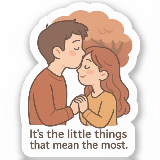 Kleine dingen betekenen het meest sticker (Voorkant)