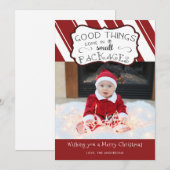 Kleine Dingen Hebben Groot Effect Kerst Foto Feestdagenkaart (Voorkant / Achterkant)