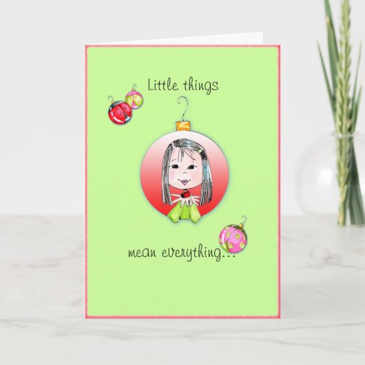 Kleine Dingen Kerstkaart - 3e optie Feestdagen Kaart (Voorkant)