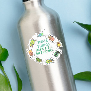 Kleine dingen maken een groot verschil tussen beet sticker