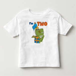 Kleine Dino 2e Verjaardag Tshirts en geschenken