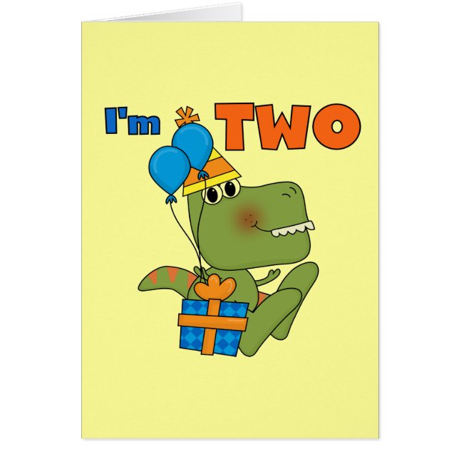 Kleine Dino 2e Verjaardag Tshirts en geschenken (Voorkant)