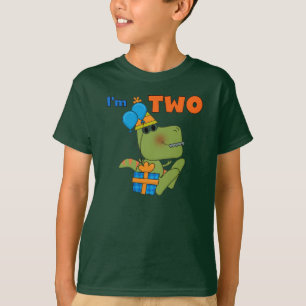 Kleine Dino 2e Verjaardag Tshirts en geschenken