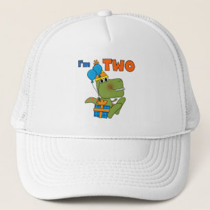 Kleine Dino 2e Verjaardag Tshirts en geschenken Trucker Pet