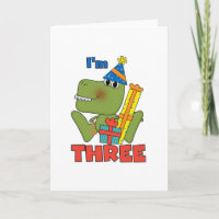 Kleine Dino 3e Verjaardag Tshirts en geschenken