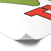 Kleine Dino 3e Verjaardag Tshirts en geschenken Poster (Hoek)