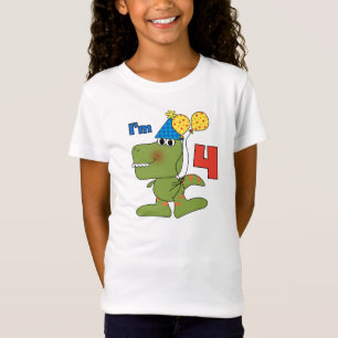 Kleine Dino 4e verjaardag Tshirts en geschenken