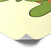 Kleine Dino 4e verjaardag Tshirts en geschenken Poster (Hoek)