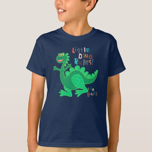 Kleine Dino heerst over de Aarde. T-shirt (Voorkant)