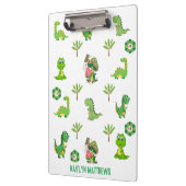 Kleine Dino School, gepersonaliseerd Terug naar Sc Klembord (Links)